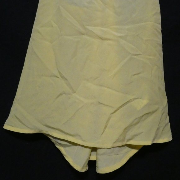 H&M | size 8 | Pastel Yellow Stylish Spaghetti Strap Chiffon Top | Camisole - Picture 6 of 13